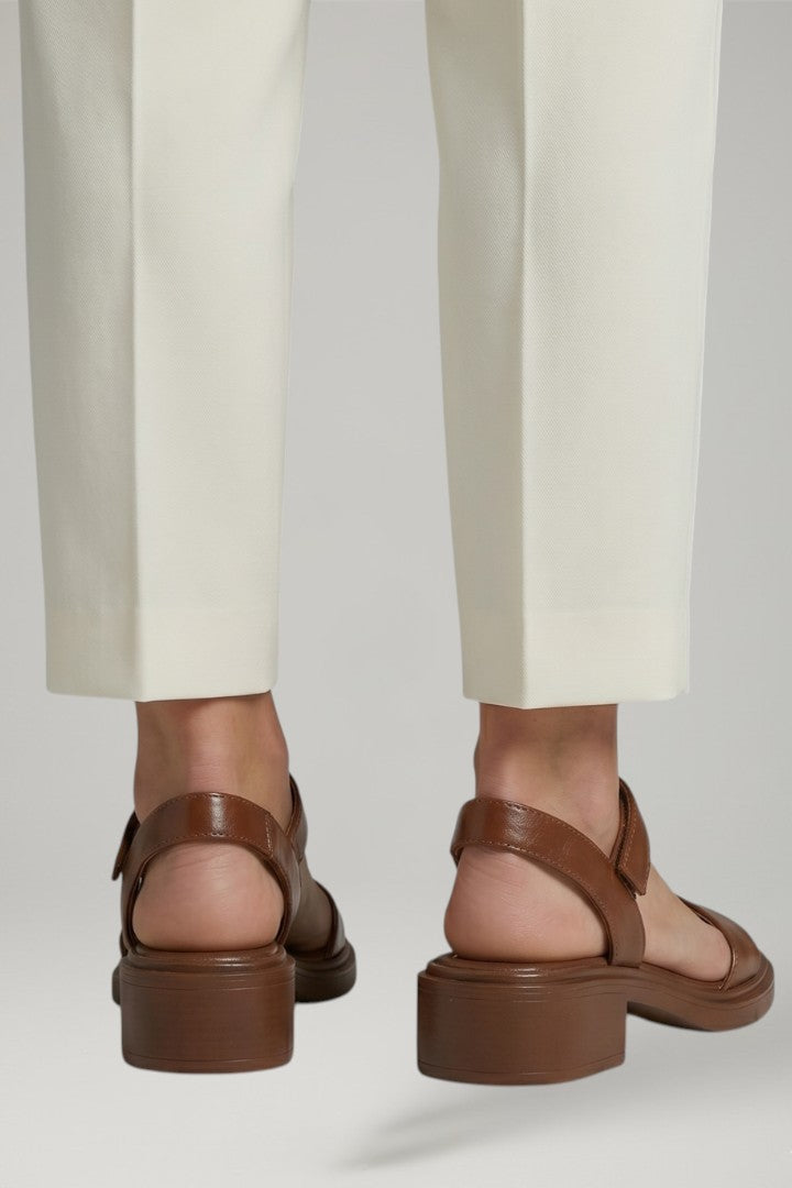 Women's Orthopaedic Sandals with Cushioned Insole and Block Heel