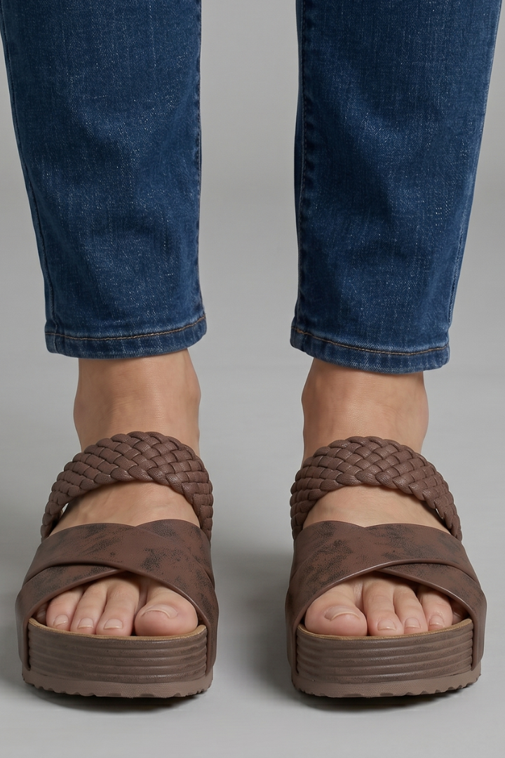 Women's Orthopaedic Sandals with Platform Slide for Spring