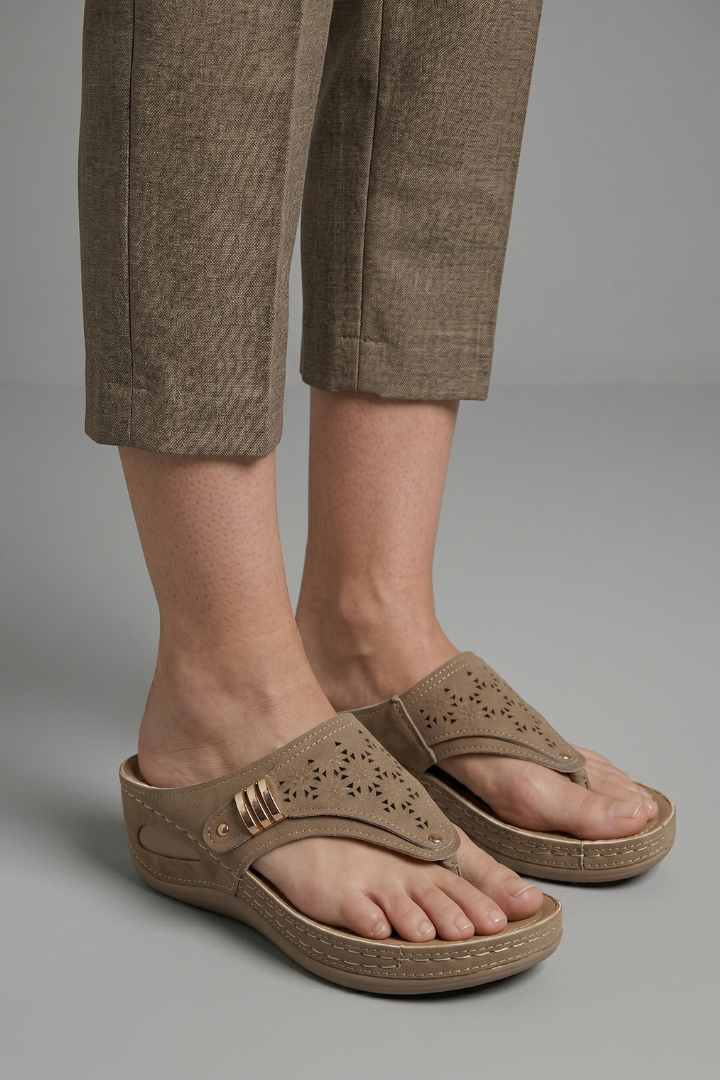 Women's Orthopaedic Sandals with Wedge Sole for Summer