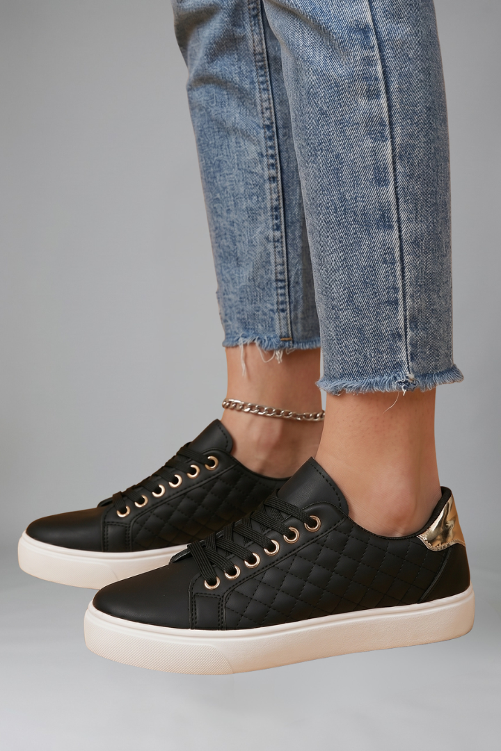 Women's Orthopaedic Trainers with Flat Rubber Outsole for Everyday Wear