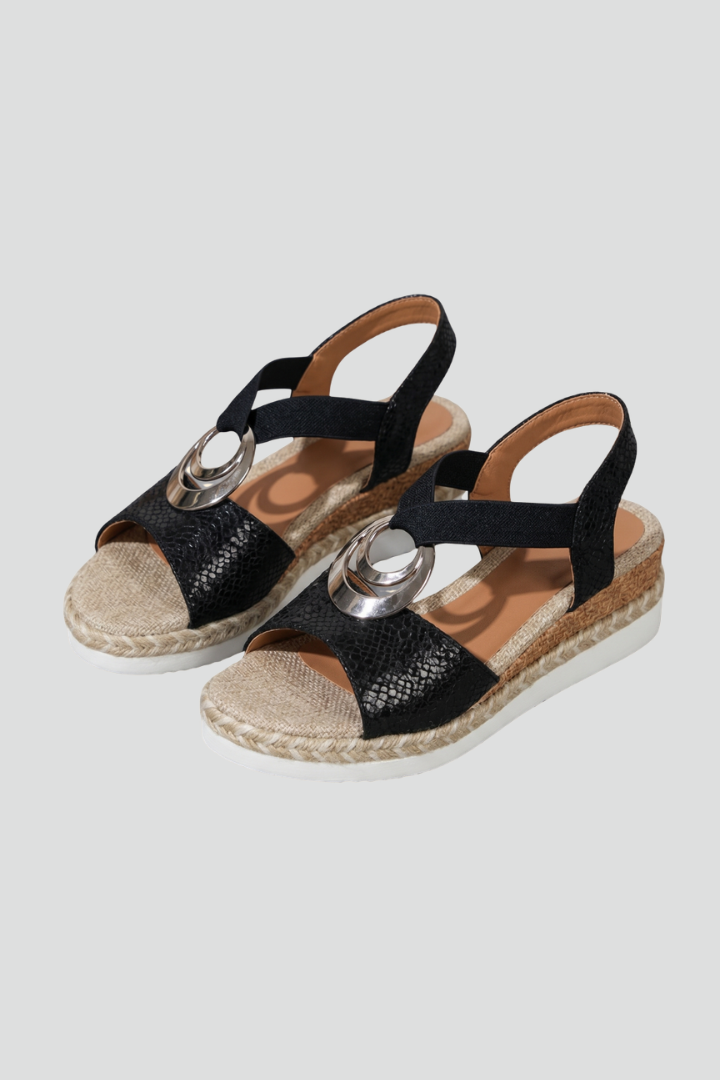 Women's Orthopaedic Wedge Sandals with Adjustable Strap for Summer