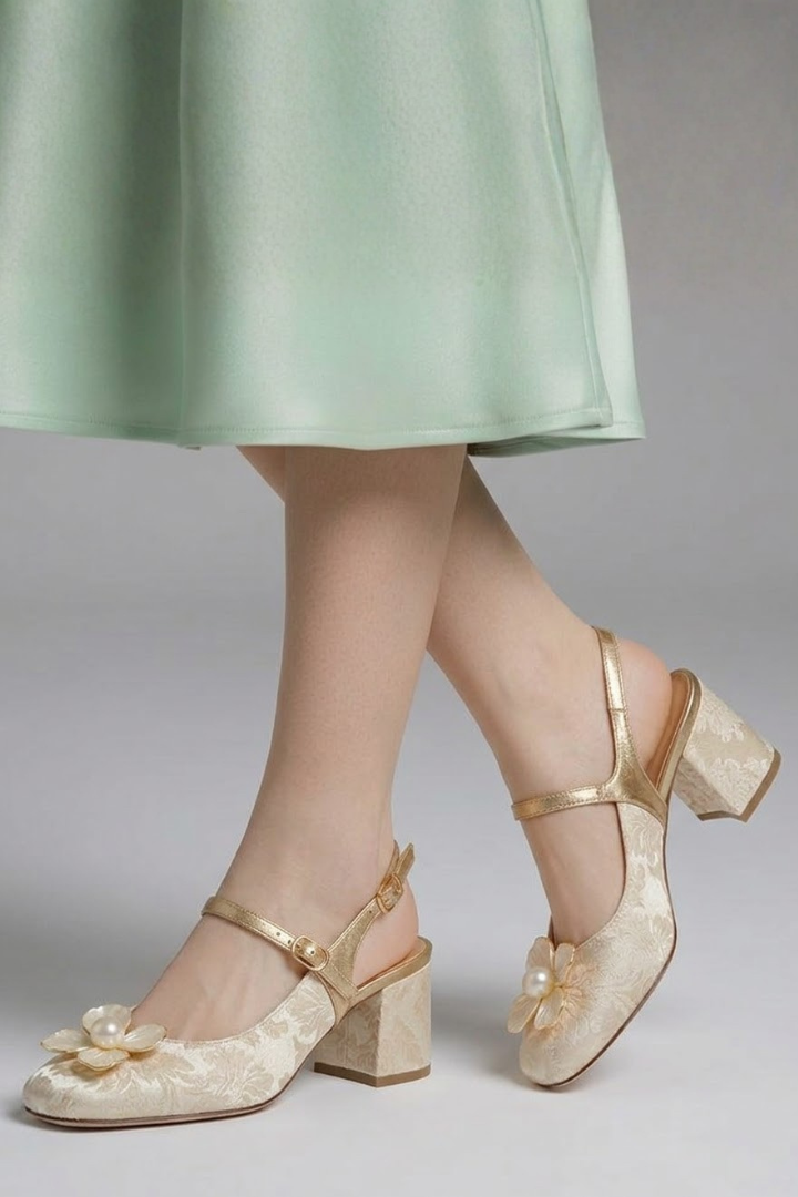Women's Pumps with Block Heel for Cocktail Events