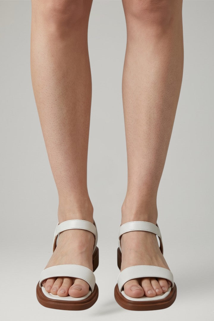 Women's Sandals with Adjustable Strap and Block Heel