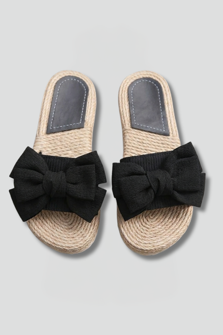 Women’s Sandals with Bow Detail and Slip On