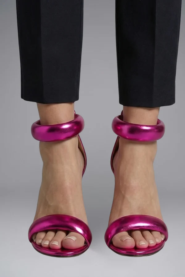 Women's Sandals with Slim High Heel for All-Season Wear