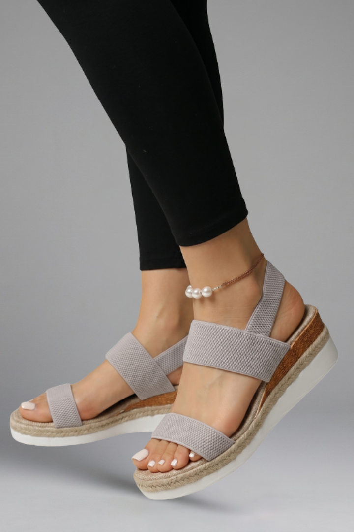 Women's Sandals with Stretch-Fit Straps for Summer