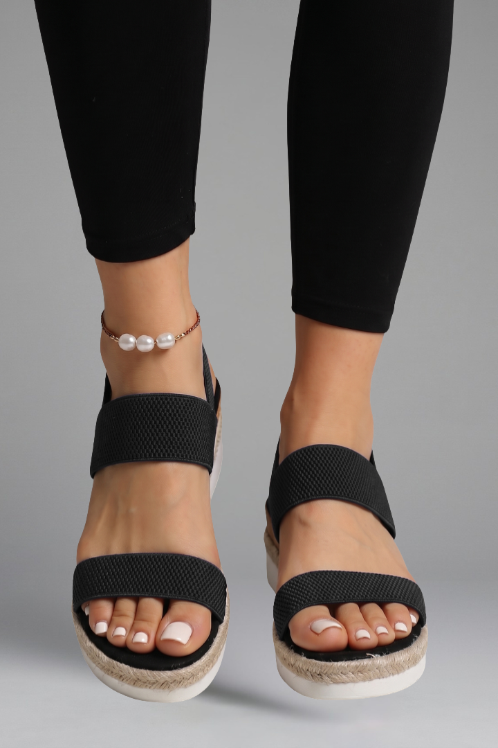 Women's Sandals with Stretch-Fit Straps for Summer