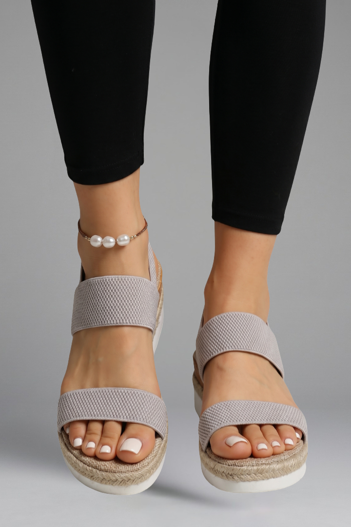 Women's Sandals with Stretch-Fit Straps for Summer