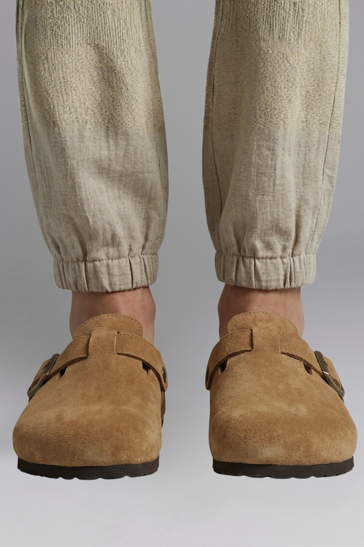 Women's Sandals with Suede Clogs for Everyday Wear