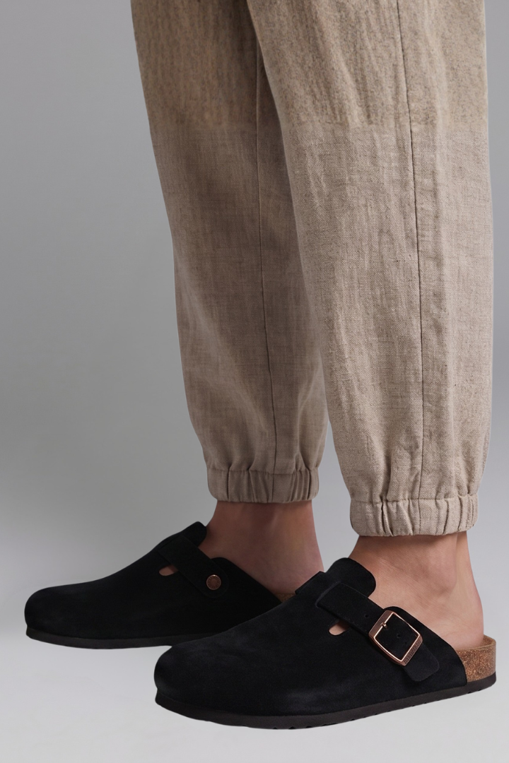 Women's Sandals with Suede Clogs for Everyday Wear