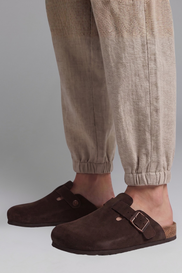 Women's Sandals with Suede Clogs for Everyday Wear