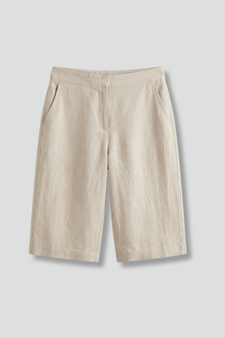 Women’s Shorts with Elastic Waistband and Side Pockets