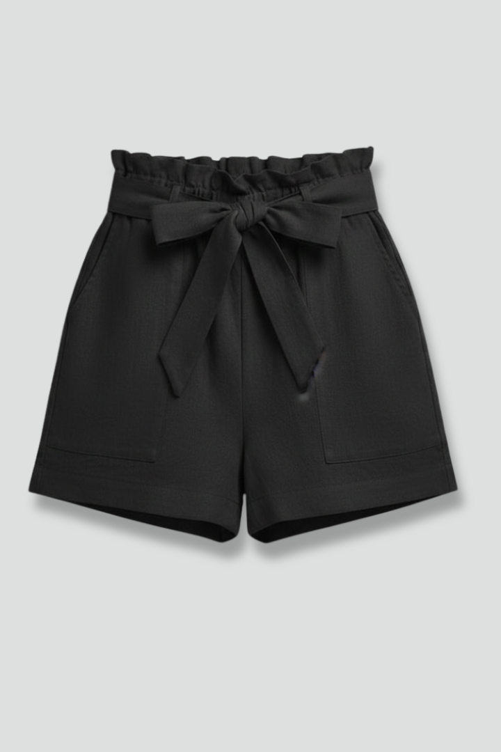 Women’s Shorts with Tie Waist and Side Pockets