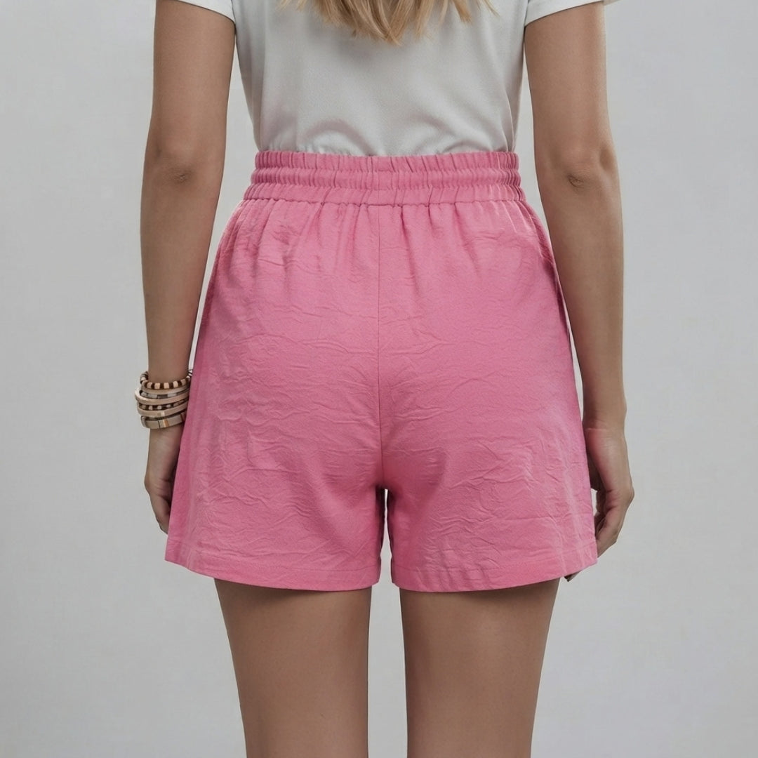 Women’s Shorts with Tie Waist and Side Pockets