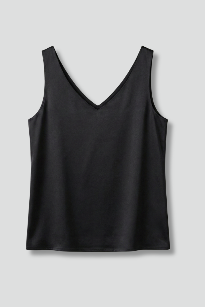 Women’s Tank Top with V-Neck and Sleeveless Design