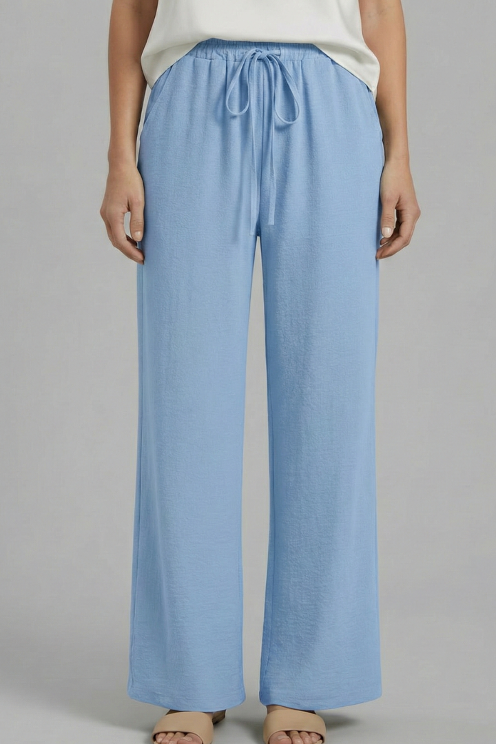 Women’s Trousers with Elastic Waist and Side Pockets