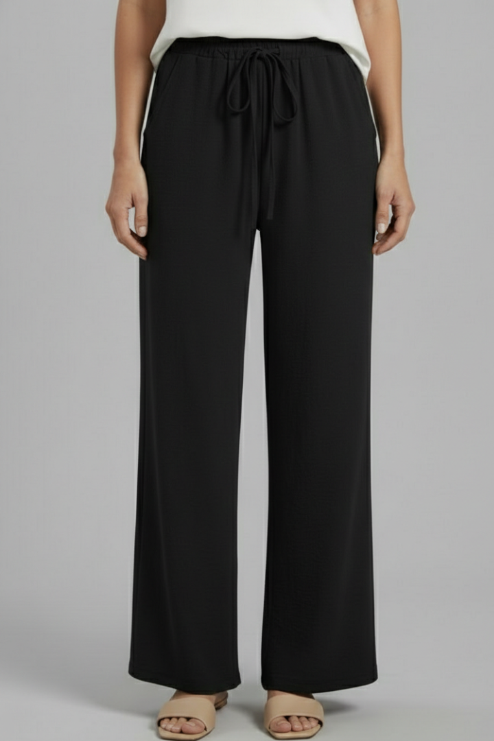 Women’s Trousers with Elastic Waist and Side Pockets