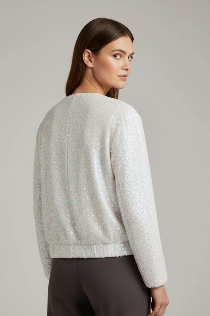 Women’s Zip Jacket with Round Neckline and