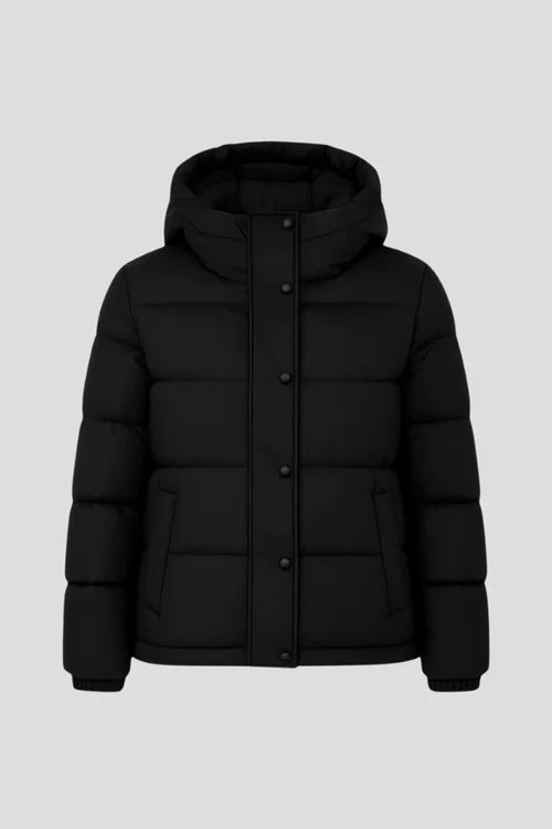 Women’s Down Jacket with Insulation and Secure Fit