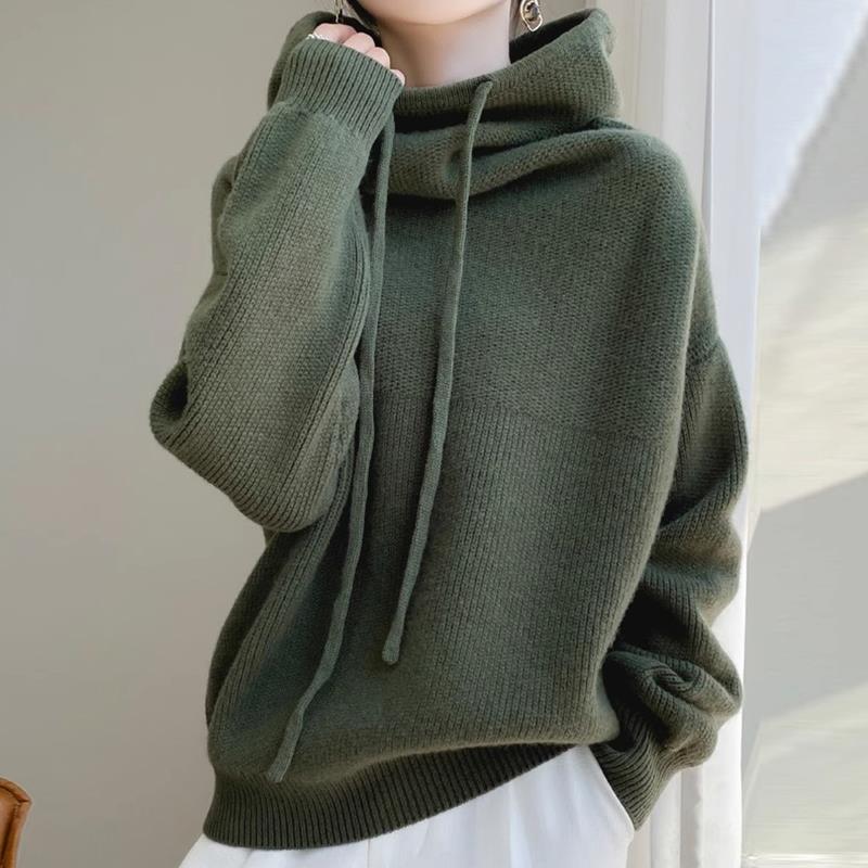 Women's Thick Lazy-Style Pullover Jumper, 100% Polyester