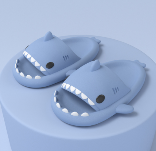 Cartoon Shark Slippers, Soft Indoor And Outdoor, Unisex