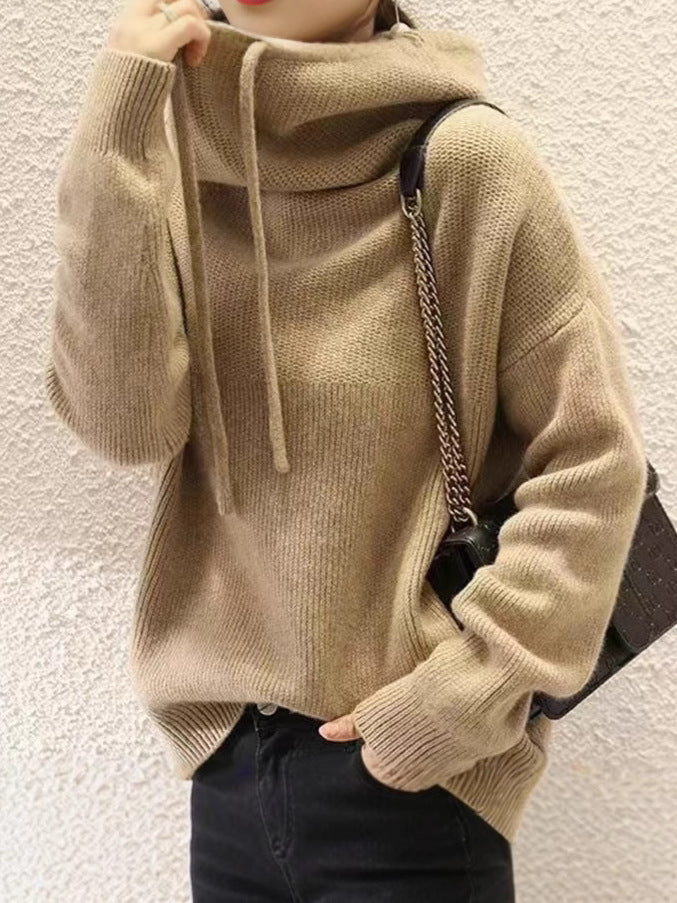 Women's Thick Lazy-Style Pullover Jumper, 100% Polyester