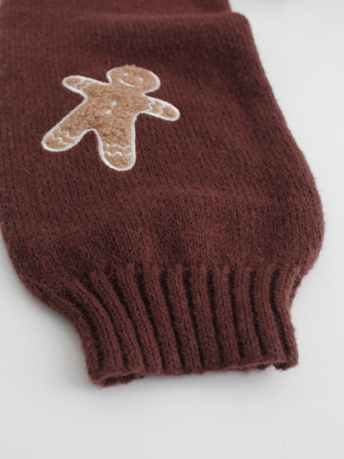 Gingerbread Man Christmas Cardigan Jumper, V-Neck Knit