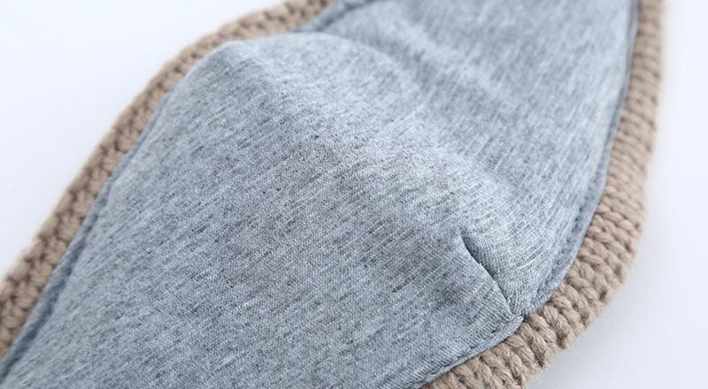 Knitted bobble hat, face mask and snood set