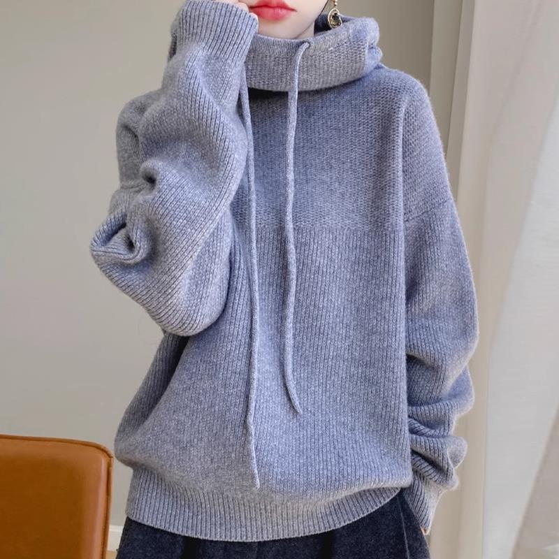 Women's Thick Lazy-Style Pullover Jumper, 100% Polyester