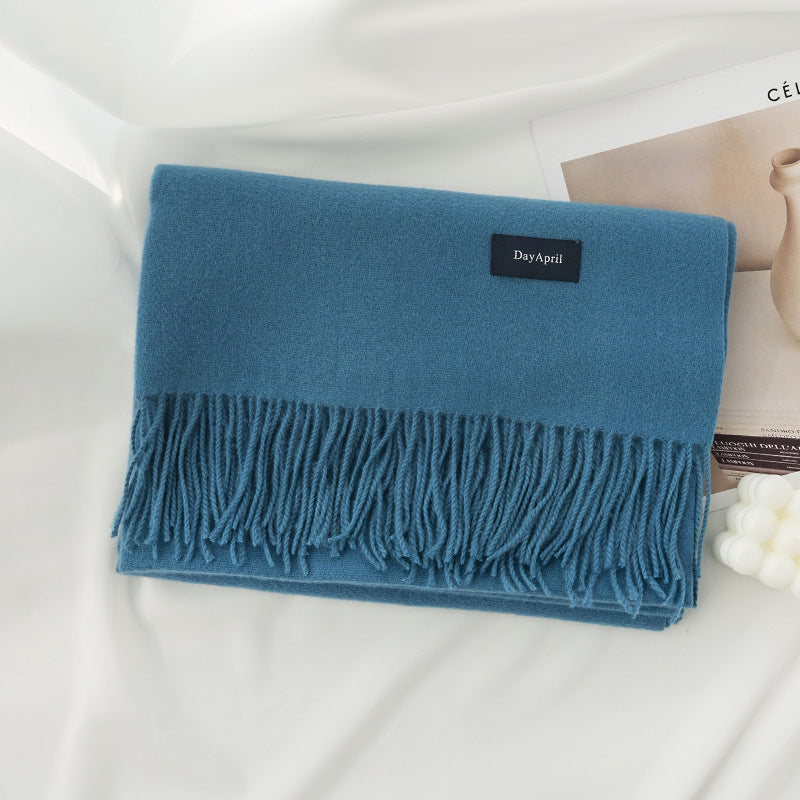 Soft Faux Cashmere Scarf In 17 Colours, Long With Tassels