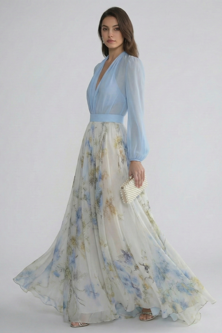 strapless scarf maxi dress *PRE-ORDER 6/10* Garden Scarf Maxi Dress