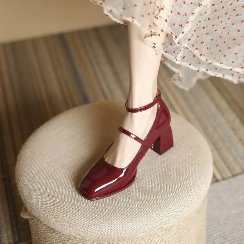 Women's Pumps with Ankle Strap for Formal Occasions