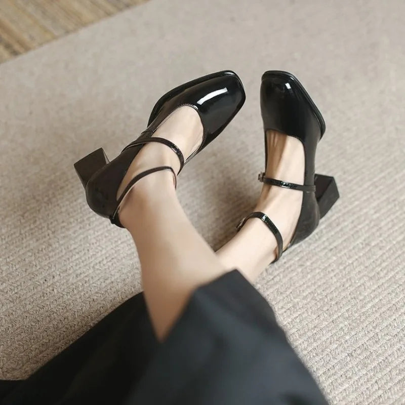 Women's Pumps with Ankle Strap for Formal Occasions