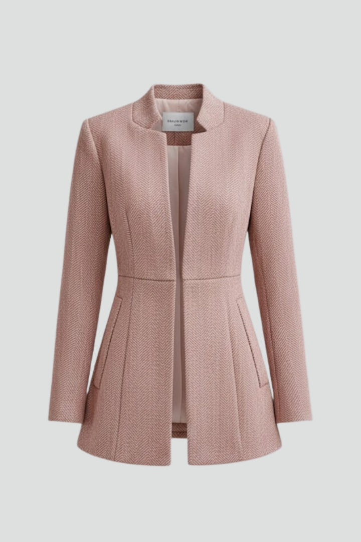 Women’s Blazer with Notched Collar and Seams