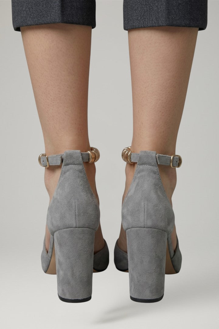 Women's Block Heel Sandals with Adjustable Strap and Stable Sole
