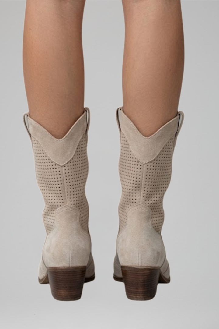 Women's Boots with Low Block Heel for Fall