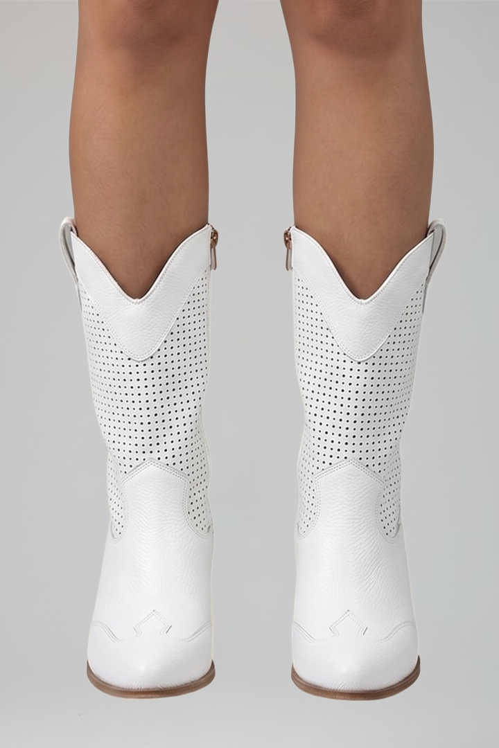 Women's Boots with Low Block Heel for Fall