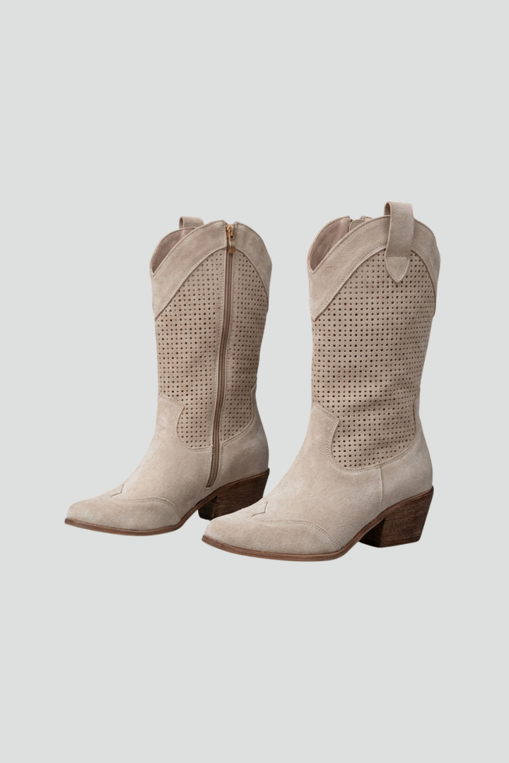 Women's Boots with Low Block Heel for Fall