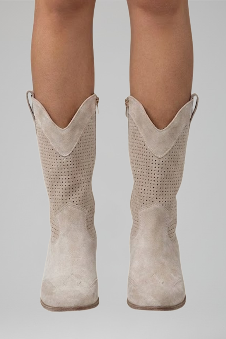 Women's Boots with Low Block Heel for Fall