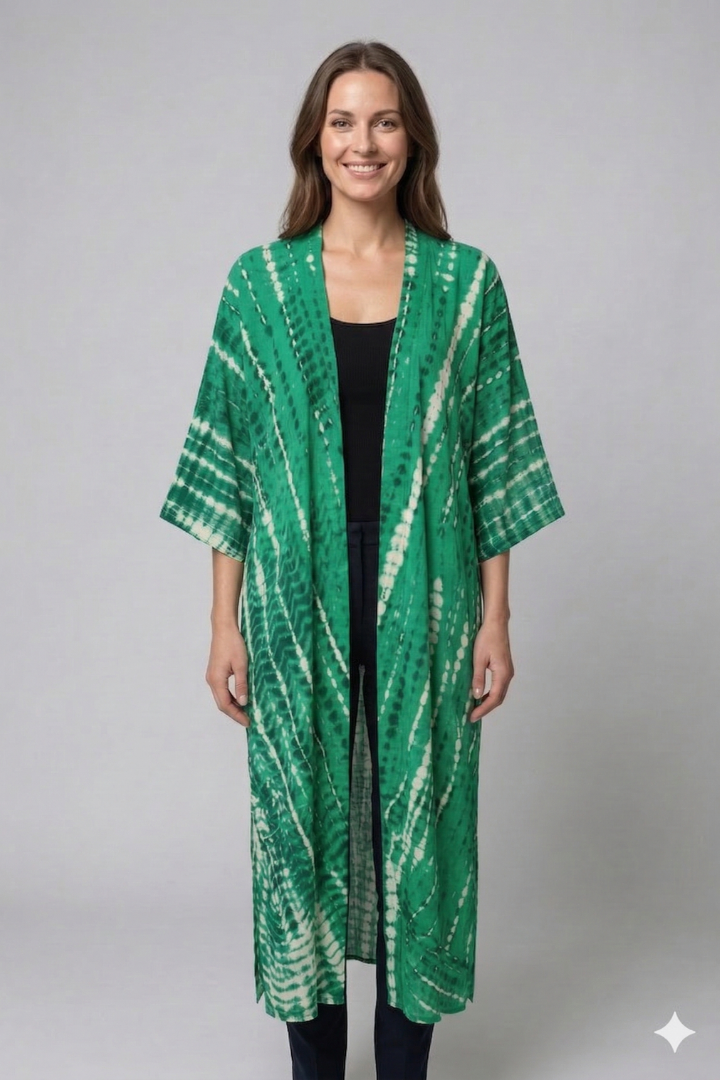 Women’s Cardigan Cover Up with Open Front and Short Sleeves