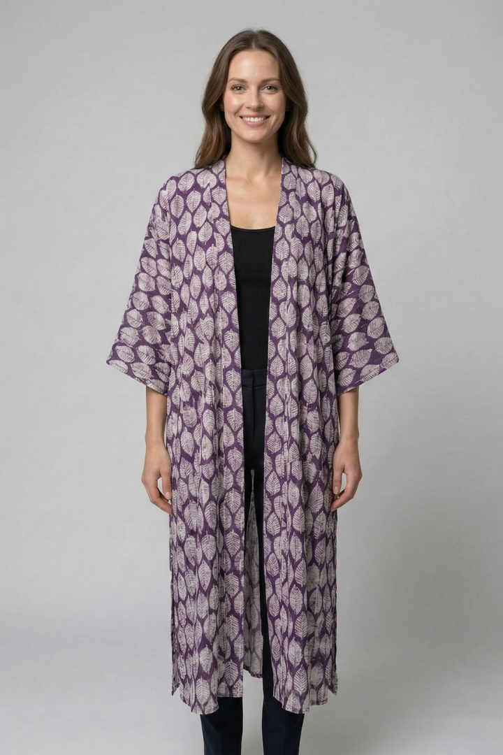 Women’s Cardigan Cover Up with Open Front and Short Sleeves