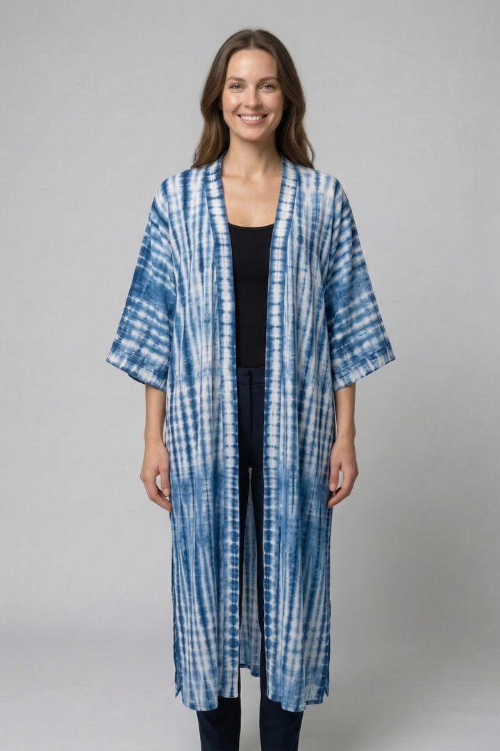 Women’s Cardigan Cover Up with Open Front and Short Sleeves