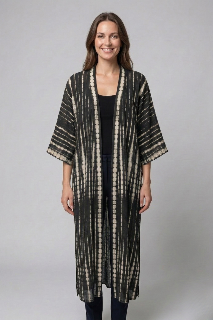 Women’s Cardigan Cover Up with Open Front and Short Sleeves