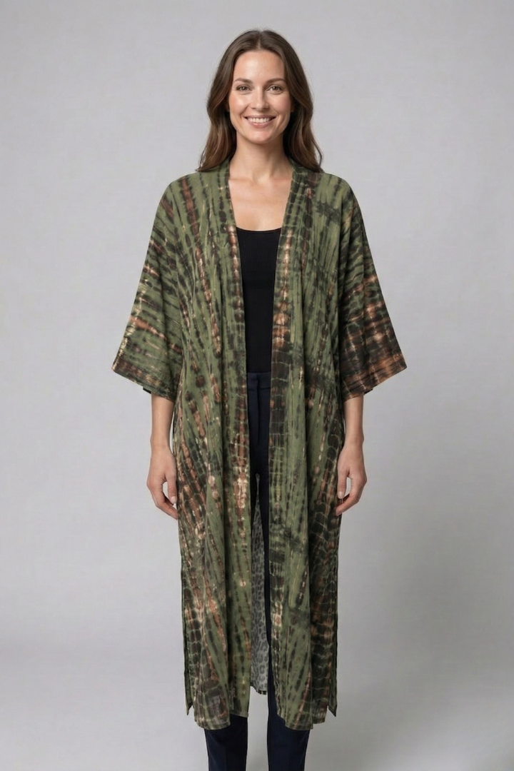Women’s Cardigan Cover Up with Open Front and Short Sleeves