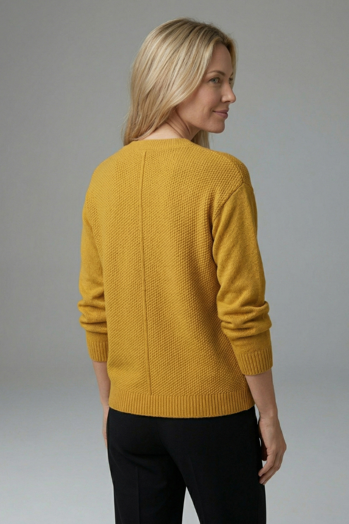 Women’s Cardigan with Button Fastening and Chest Pocket