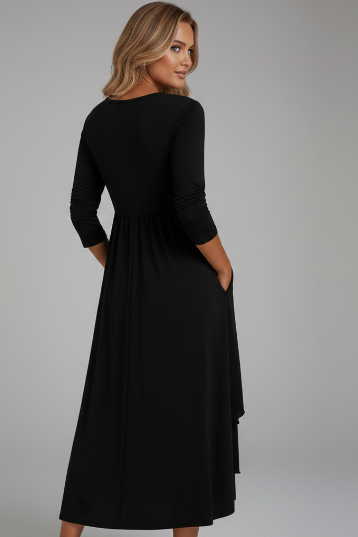 Women’s Dress with Heart Detail and Long Sleeves
