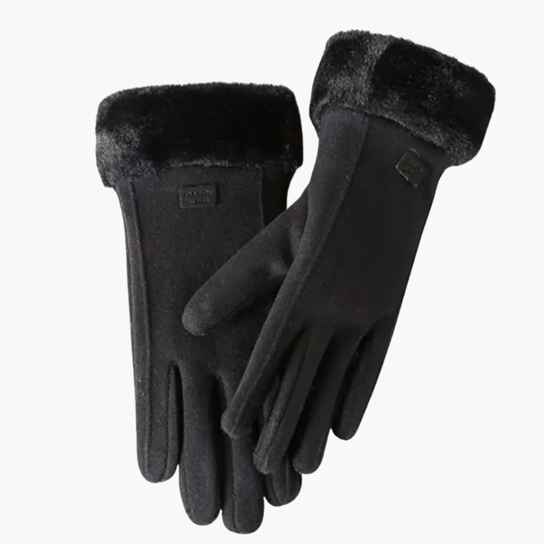 Women’s Gloves with Lined Interior and Folded Cuffs