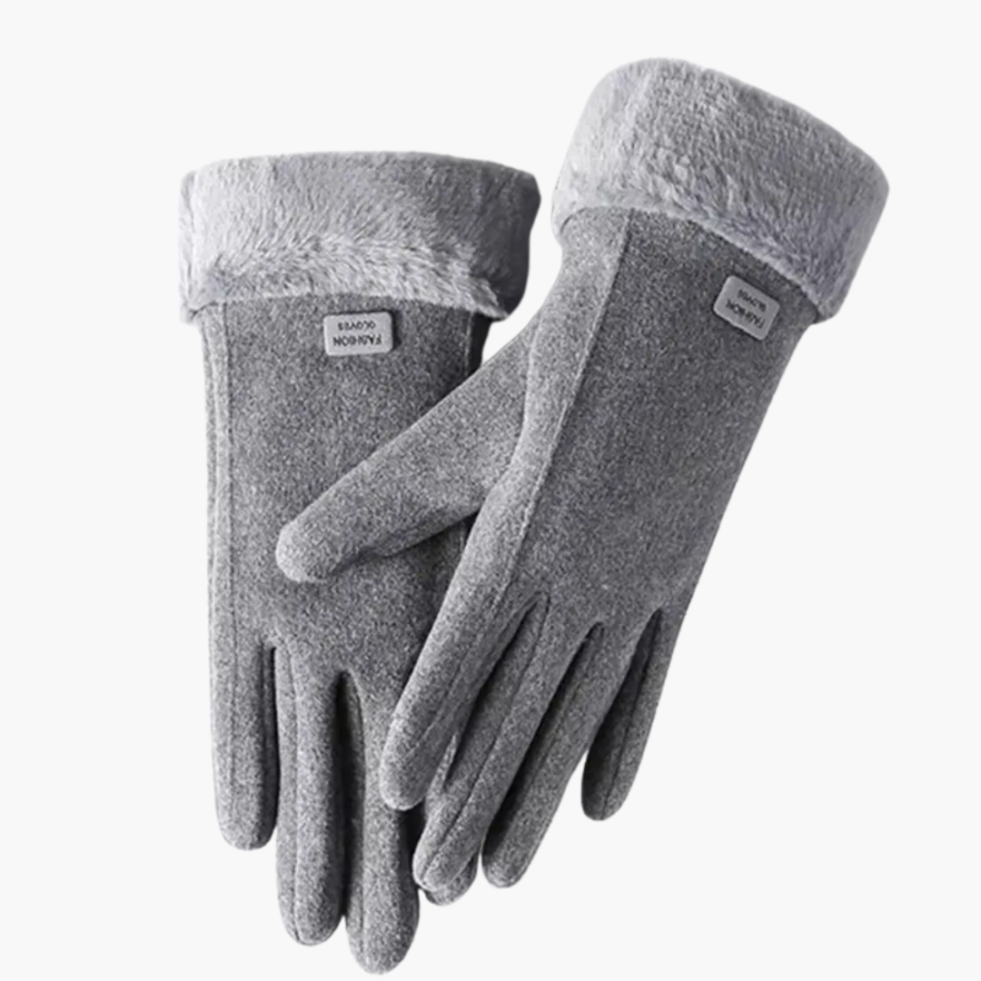 Women’s Gloves with Lined Interior and Folded Cuffs