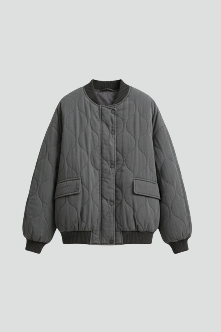 Women’s Jacket with Quilted Surface and Pockets