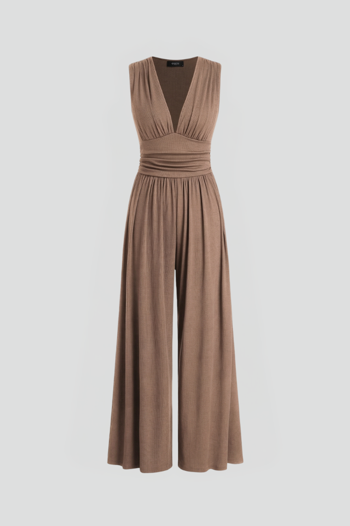 Women’s Jumpsuit with Sleeveless Design and Wide Leg
